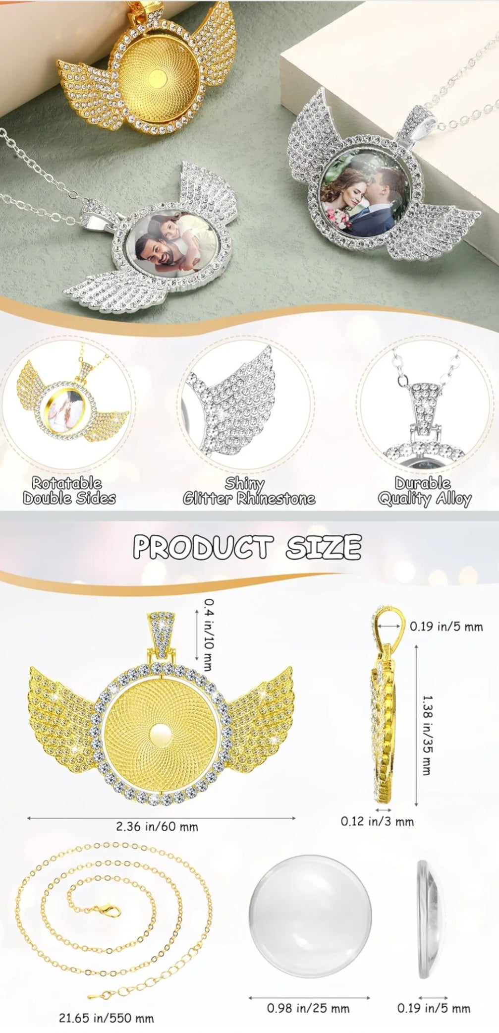 Customized Hearted/Circle Wings ICE OUT